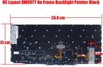 Πληκτρολόγιο - Laptop Keyboard για Lenovo ThinkPad X1 Yoga Gen 2 - Model/Type : 20JE  US No Frame Backlight Pointer Black ( Κωδ.41205USBLPOINTER )