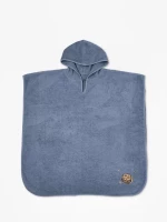 Fluffy Κεντητό Πόντσο Blue one size - -