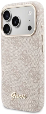 Guess 4G Script MagSafe Case for iPhone 17 Pro - Pink - Θήκη Προστασίας για iPhone 17 Pro σε Ροζ Χρώμα