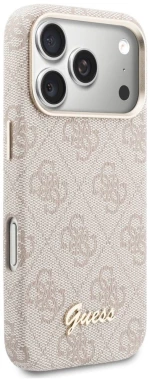 Guess 4G Script MagSafe Case for iPhone 17 Pro - Pink - Θήκη Προστασίας για iPhone 17 Pro σε Ροζ Χρώμα