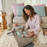 ErgoBaby Ρηλάξ Bouncer Evolve 3in1 Soft Olive
