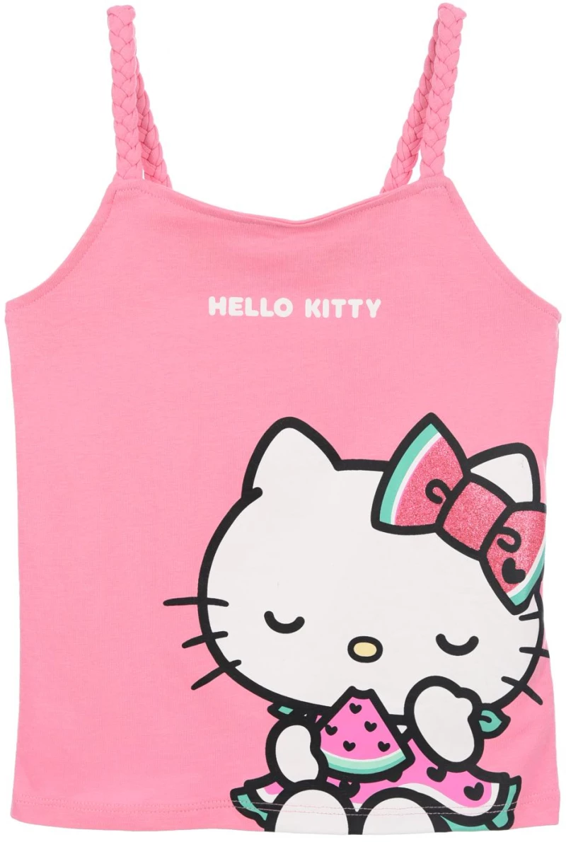 Μπλούζα αμάνικη κορίτσι "Hello kitty" ροζ