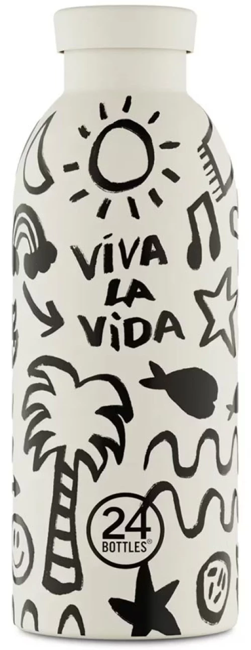 Μπουκάλι - Θερμός Clima 050 Viva La Vida 500ml White-Black 24Bottles