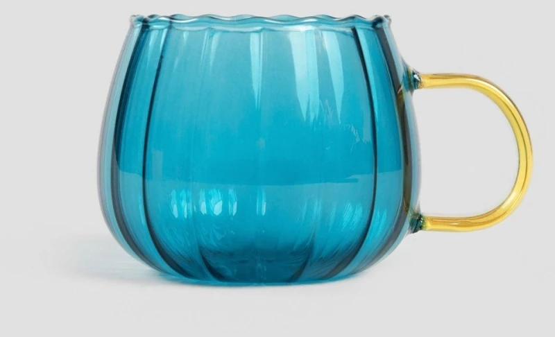 Φλυτζάνι Bevanda 235435 731853 400ml Blue Homla Γυαλί