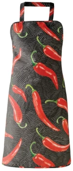 Ποδιά Κουζίνας Chilli Black-Red Kentia 62x83cm Βαμβάκι-Πολυέστερ