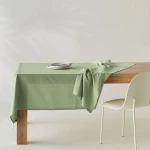 Τραπεζομάντηλο Leilani 10 Green Kentia 140Χ260 100% Βαμβάκι