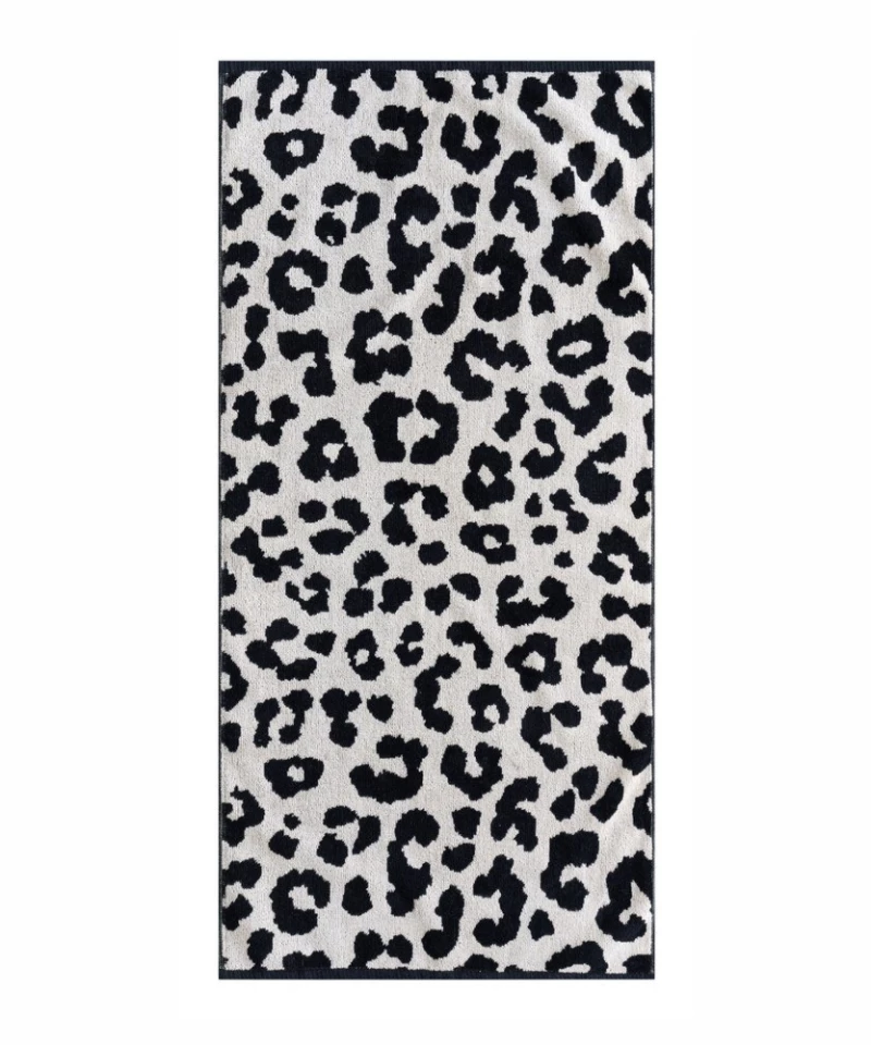 Πετσέτα Nemera Ecru-Black Kentia Προσώπου 50x100cm 100% Βαμβάκι