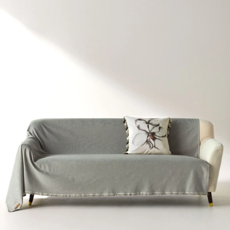 Ριχτάρι Everan 36 Greige Kentia Πολυθρόνα 170x180cm Βαμβάκι-Πολυέστερ