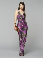 Slip dress Rinascimento - Μώβ