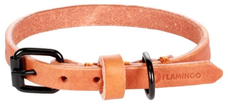 Flamingo Κολάρο Σκύλου Collar Leano Cognac XS/ S 24-30cm x 10mm