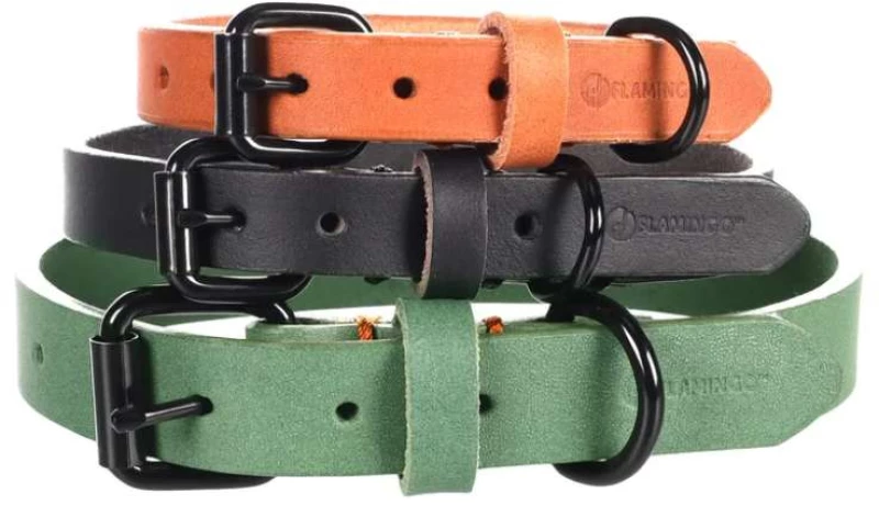 Flamingo Κολάρο Σκύλου Collar Leano Cognac XS/ S 24-30cm x 10mm