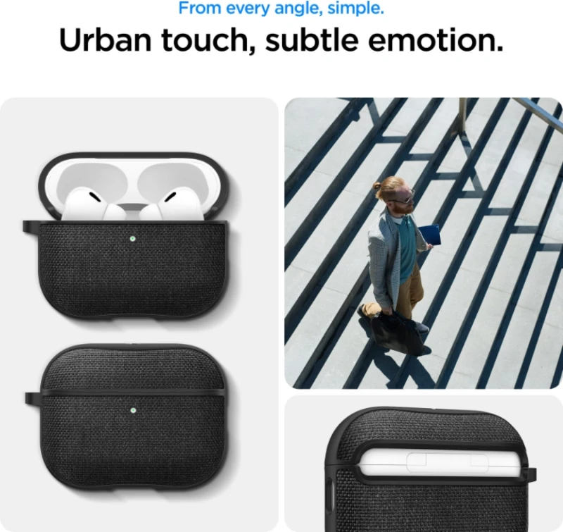 Θήκη AirPods Pro 3rd Gen Spigen Urban Fit Σκληρή - Black (ACS09830)