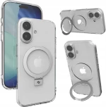 Θήκη iPhone 17 Spacecase Ring Pro Mag Σκληρή με MagSafe & KickStand - Clear (5905719130909)
