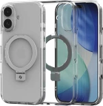 Θήκη iPhone 17 Spacecase Ring Pro Mag Σκληρή με MagSafe & KickStand - Clear (5905719130909)
