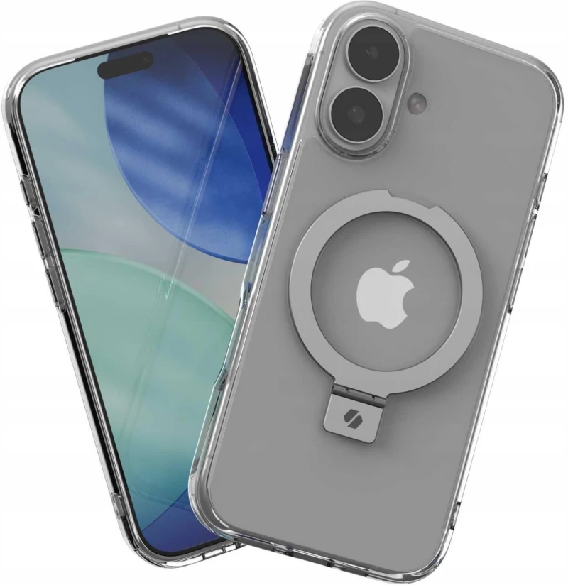 Θήκη iPhone 17 Spacecase Ring Pro Mag Σκληρή με MagSafe & KickStand - Clear (5905719130909)
