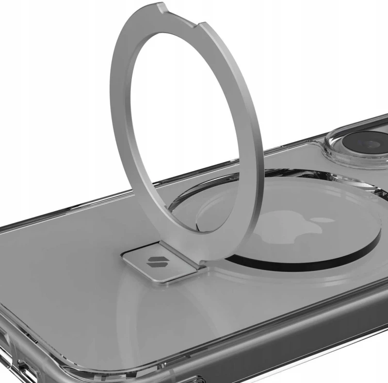 Θήκη iPhone 17 Spacecase Ring Pro Mag Σκληρή με MagSafe & KickStand - Clear (5905719130909)