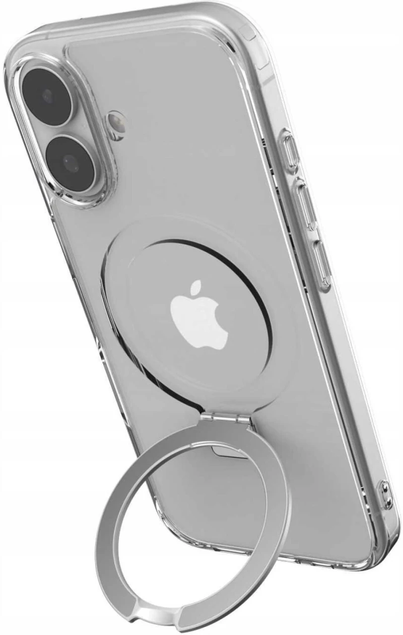 Θήκη iPhone 17 Spacecase Ring Pro Mag Σκληρή με MagSafe & KickStand - Clear (5905719130909)