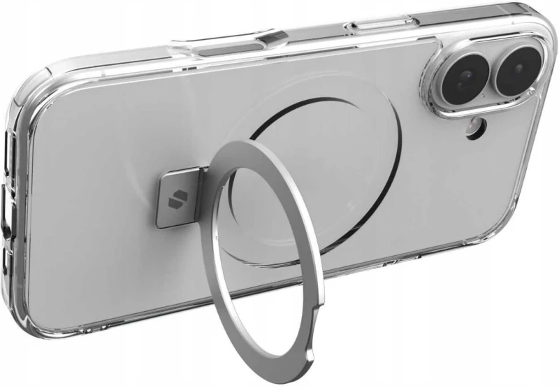 Θήκη iPhone 17 Spacecase Ring Pro Mag Σκληρή με MagSafe & KickStand - Clear (5905719130909)