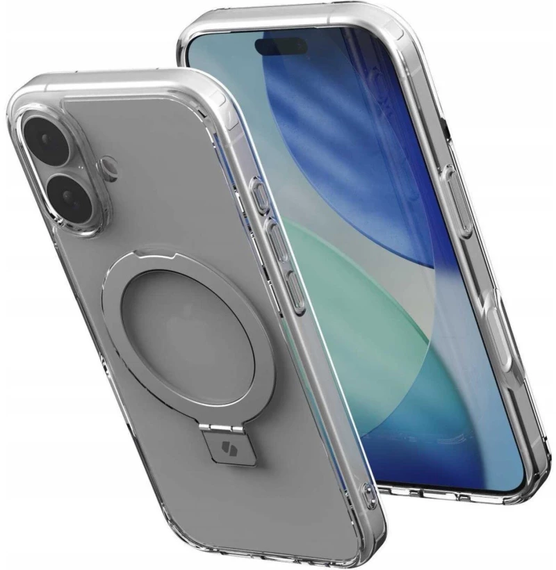 Θήκη iPhone 17 Spacecase Ring Pro Mag Σκληρή με MagSafe & KickStand - Clear (5905719130909)