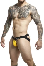Dngeon Jockstrap - Ανδρικό Jockstrap με Chain Pouch και O-Ring - Κίτρινο - One Size