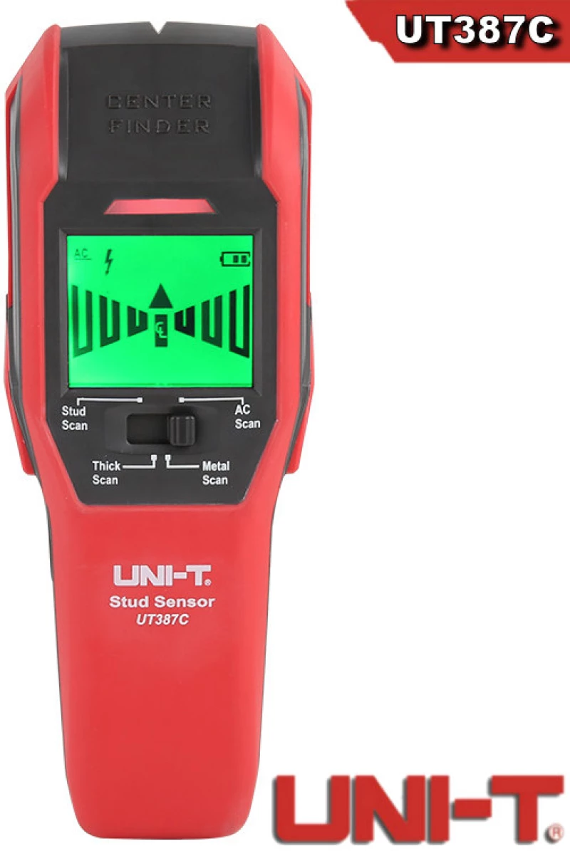 Uni-T UT387C Ψηφιακός Ανιχνευτής Καλωδίων, Μετάλλου & Ξύλου