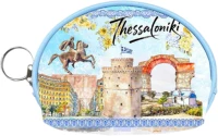 Πορτοφόλι Souvenir μπρελόκ mini - PVC - Thessaloniki - 10*8*3cm - 871767