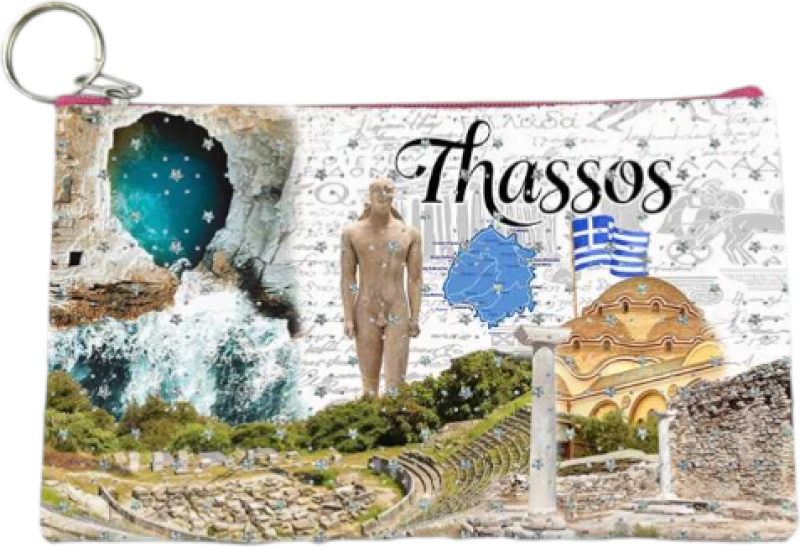Πορτοφόλι Souvenir μπρελόκ - PVC - Thassos - 16*10cm - 871715