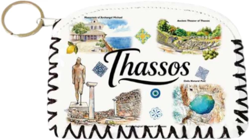 Πορτοφόλι Souvenir μπρελόκ - PVC - Thassos - 14*9cm - 871752