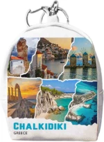 Πορτοφόλι Souvenir μπρελόκ mini - PVC - Chalkidiki - 7*9*4.5cm - 871781