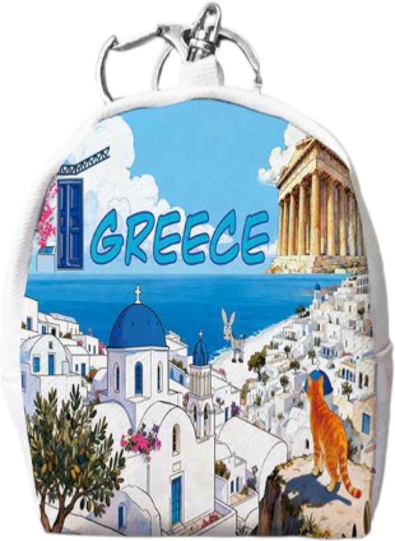 Πορτοφόλι Souvenir μπρελόκ mini - PVC - Greece - 7*9*4.5cm - 871796