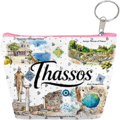 Πορτοφόλι Souvenir μπρελόκ mini - PVC - Thassos - 11*7*4cm - 871812