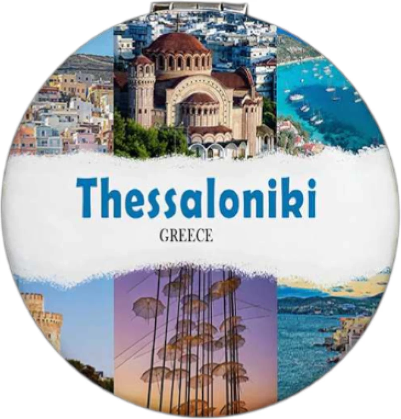 Kαθρέπτης τσέπης Souvenir - Thessaloniki - 7*7*3cm - 871825