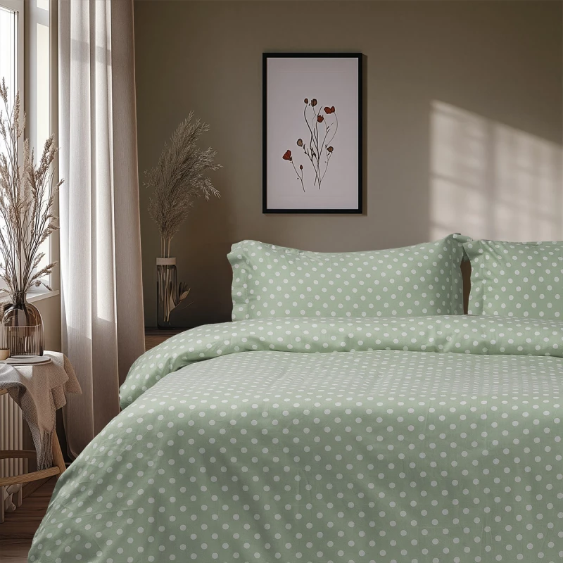 Beauty Home Σετ πάπλωμα υπέρδιπλο Art 10101 Fancy 220x240 Μέντα