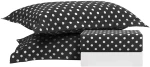 Beauty Home Σετ σεντόνια διπλά Art 10101 Fancy 200x260 Μαύρο