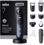 Braun BeardTrimmer 7 80789809 beard trimmer AC/Battery 40 2 cm Wet & Dry Dark Blue