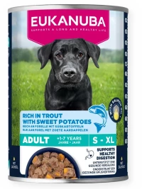 EUKANUBA Life Care Rich in trout and sweet potatoes - wet dog food - 400g