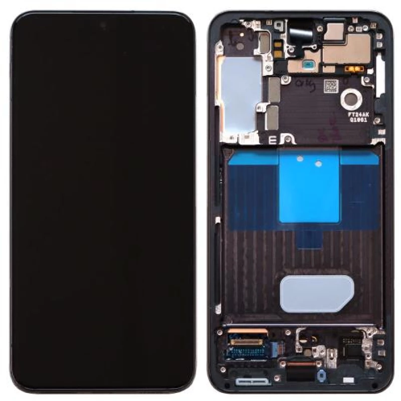 Οθόνη με Touch Screen & Μπροστινή Πρόσοψη Samsung S901B Galaxy S22 5G Μαύρο (Original)