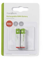 Nedis 233-0181 Επαναφορτιζόμενες Μπαταρίες AAA Ni-MH 700mAh 1.2V 2τμχ
