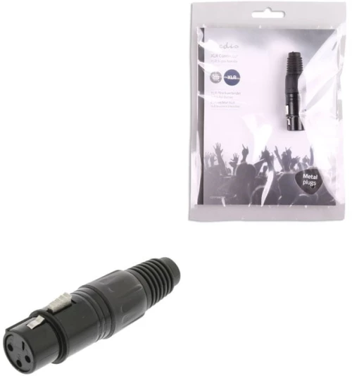 Nedis 233-0743 Βύσμα XLR female Μαύρο COTP15902BK