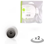 Nedis 233-0291 Βύσμα Coaxial female 2τμχ Λευκό (CSGP40923WT)