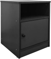 Κομοδίνο Lenea pakoworld ανθρακί 40x40x50εκ