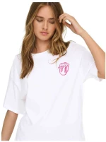 Only 15370160 Γυναικείο T-shirt - Λευκό