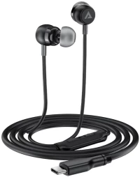 Hands Free Acefast L8 Earphones Stereo USB-C με Μικρόφωνο 1.2m Μαύρα Συμβατά με Όλες τις Συσκευές USB-C