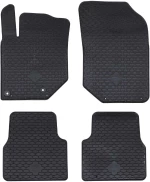 Πατάκι αυτοκινήτου 4 pcs Μαύρο κατάλληλο για C4 , C4X , 2008 Μαύρο 42029155