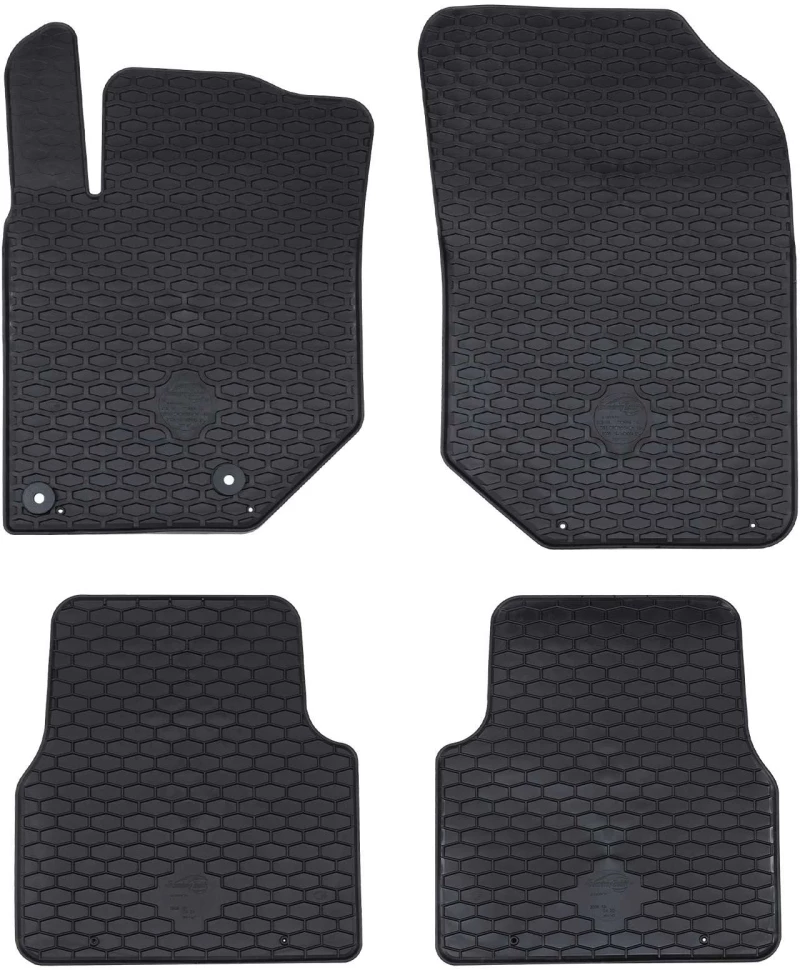 Πατάκι αυτοκινήτου 4 pcs Μαύρο κατάλληλο για C4 , C4X , 2008 Μαύρο 42029155