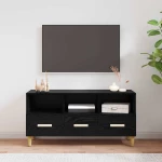 Ντουλάπι TV Μαύρη Οξυά 102 x 36 x 50 εκ Επεξεργασμένο ξύλο Μαύρο 8004201