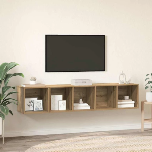 ΣΕΤ ΒΑΘΜΟΛΟΓΗΣΗΣ ΤΗΛΕΟΡΑΣΗΣ Επιτοίχιο 2 pcs Artisan Oak Καφέ 3393173