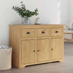 Πλαϊνό γραφείο με συρτάρι BODO Μέλι Καφέ 115,5 x 44 x 80 εκ Καφέ 42023482