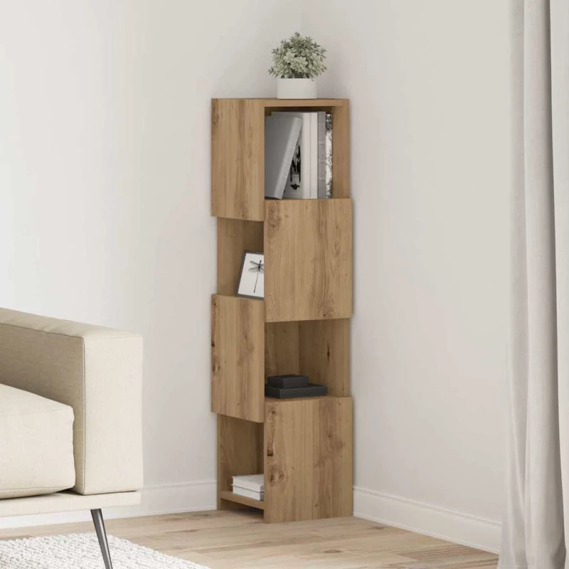 Γωνιακό Ντουλάπι Artisan Oak 25,5x25x102εκ Επεξεργασμένο ξύλο Καφέ 889812