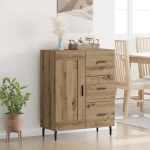 Πλαϊνό γραφείο με συρτάρι Artisan Oak 69,5 x 34 x 90 εκ. Καφέ 881637